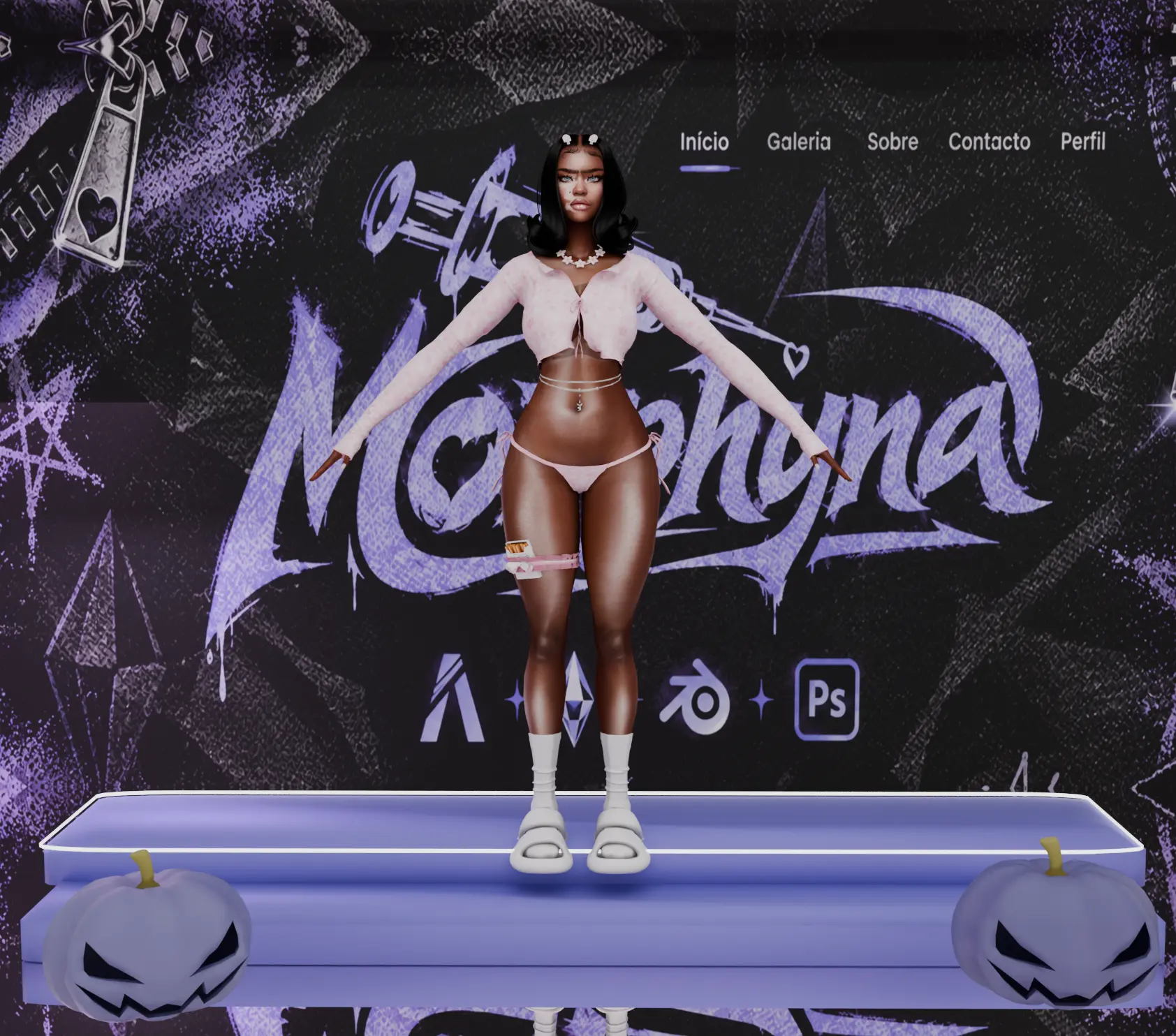 Morphyna — Personagem e roupa 3D